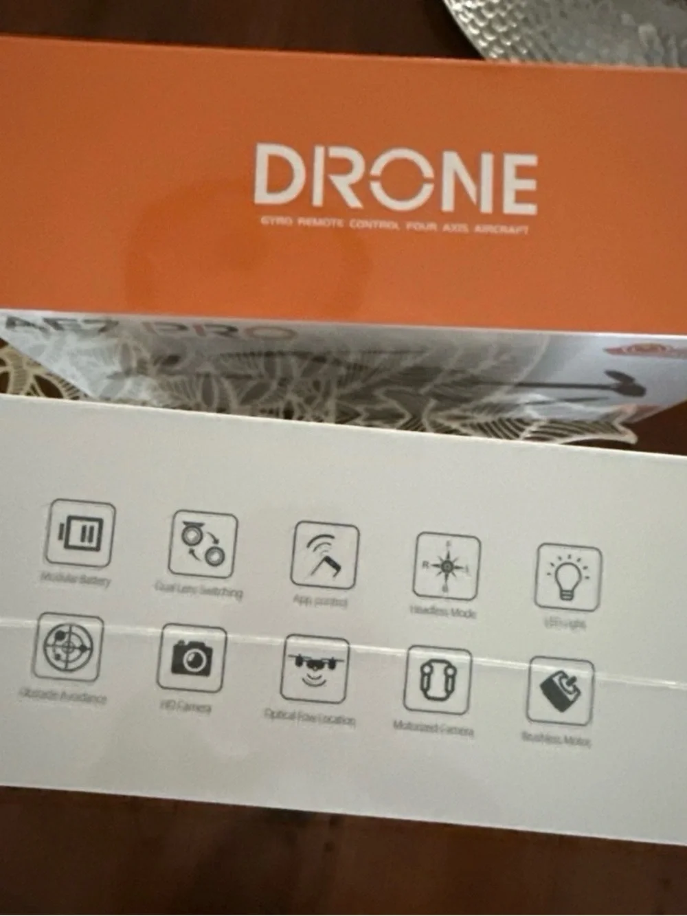 AE7 Pro Foldable Drone HD Dual Camera Obstacle Avoidance RC Quadcopter - New